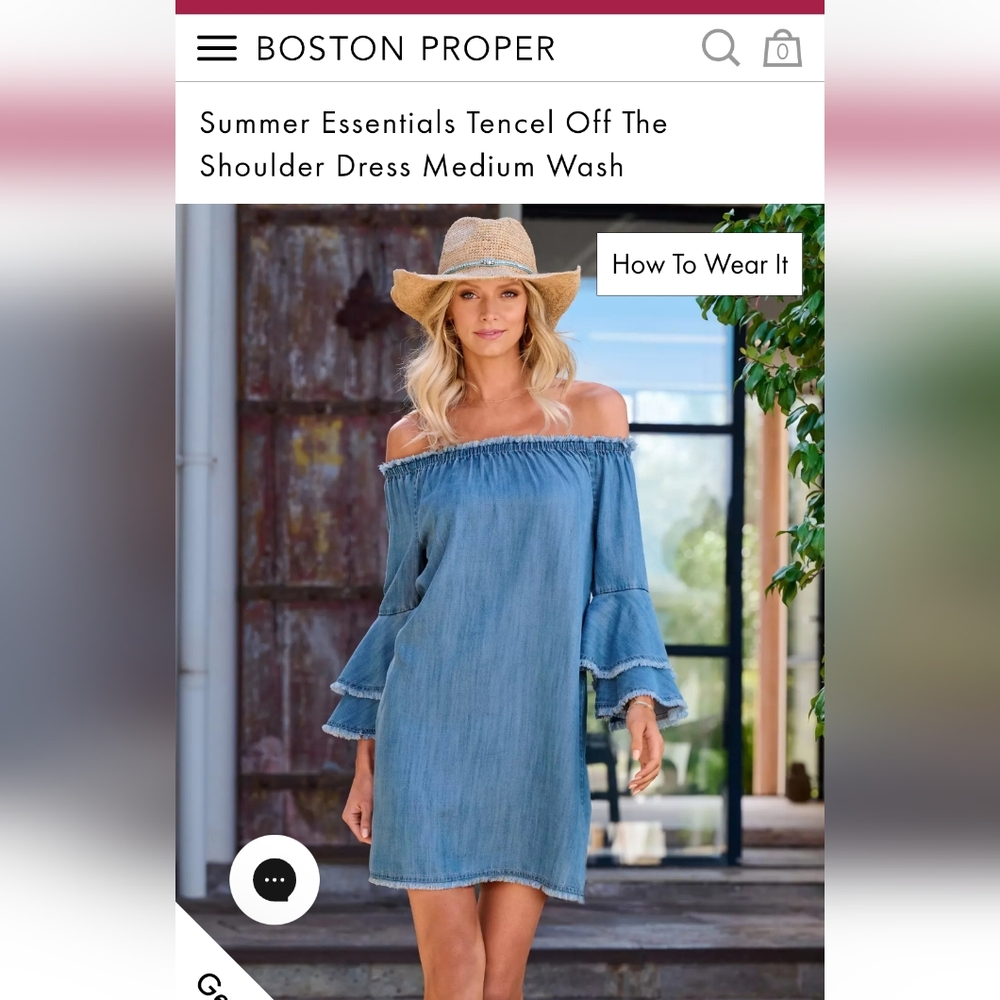 Boston Proper denim dress